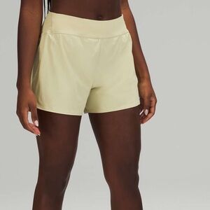 Lululemon Nulux Waist High Rise Run Short 4" Dew Green Size 8